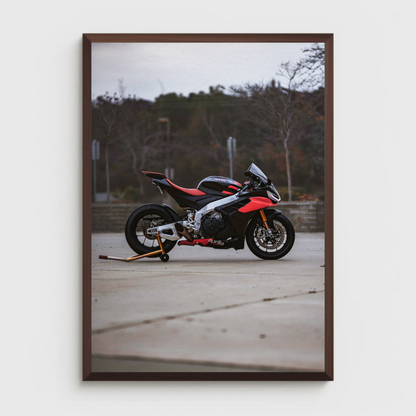 Aprilia RSV4 1100 Factory Motorcycle Poster #023 - Throttle Designs