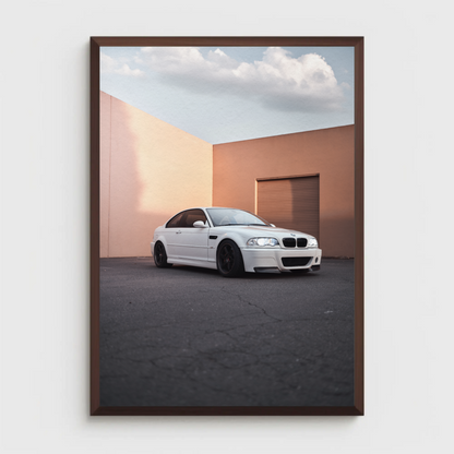 BMW E46 M3 Automotive Car Poster #013 - Throttle Designs