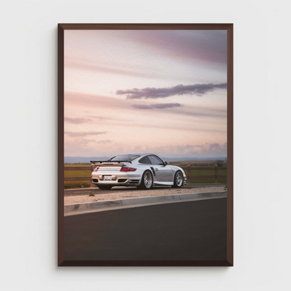 Porsche 911 Turbo Automotive Car Poster #004 - Throttle Designs