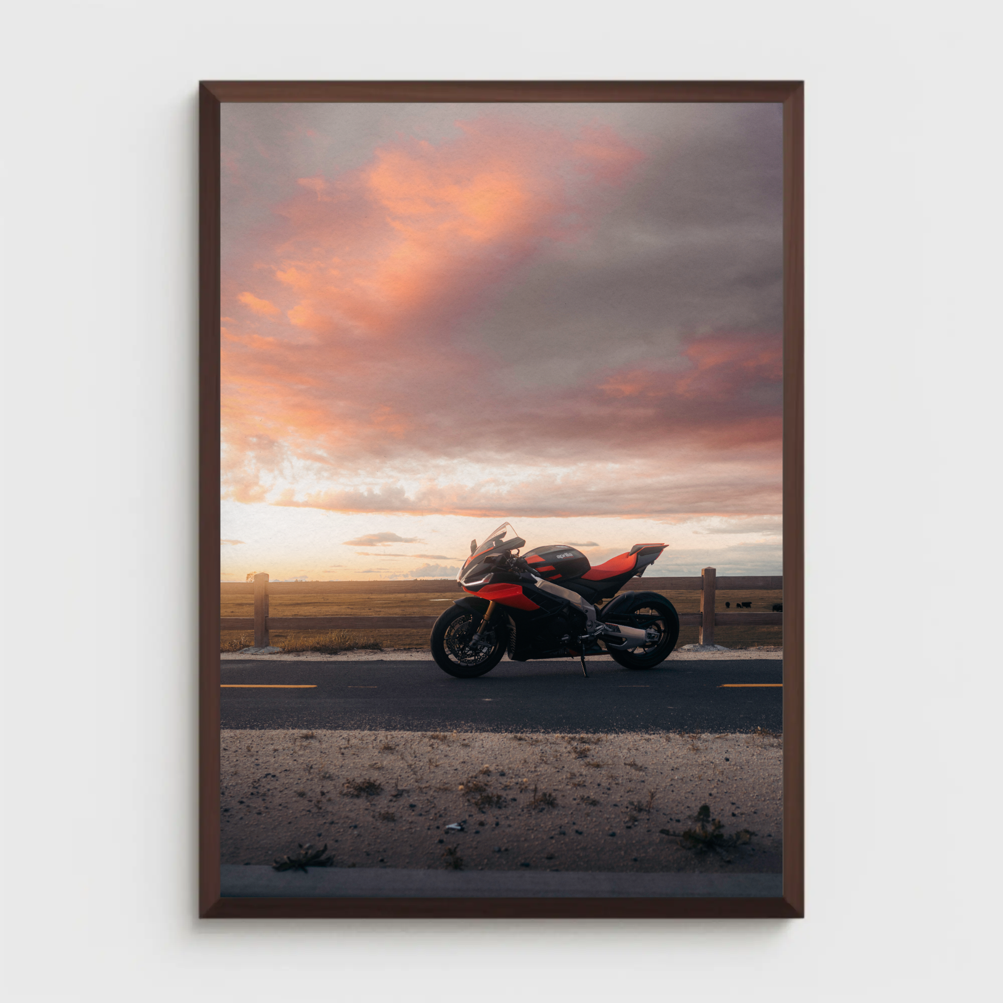 Aprilia RSV4 1100 Factory Motorcycle Poster #018 - Throttle Designs