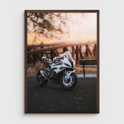 BMW S1000RR Motorcycle Poster #009 - Throttle Designs