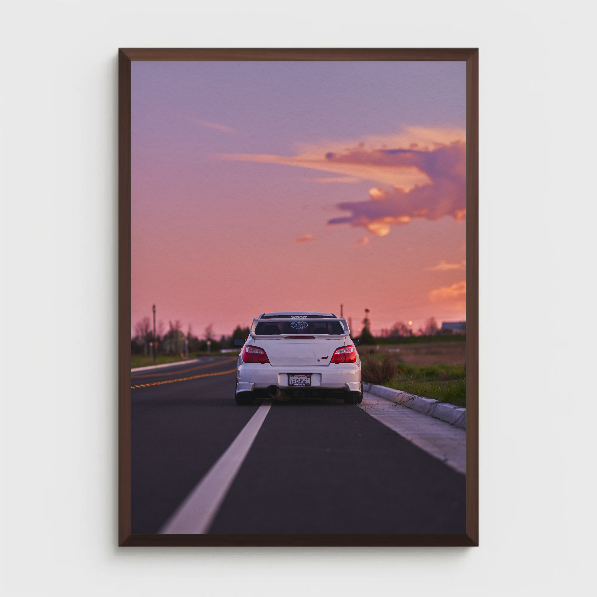 Subaru WRX STI Automotive Car Poster #017 - Throttle Designs