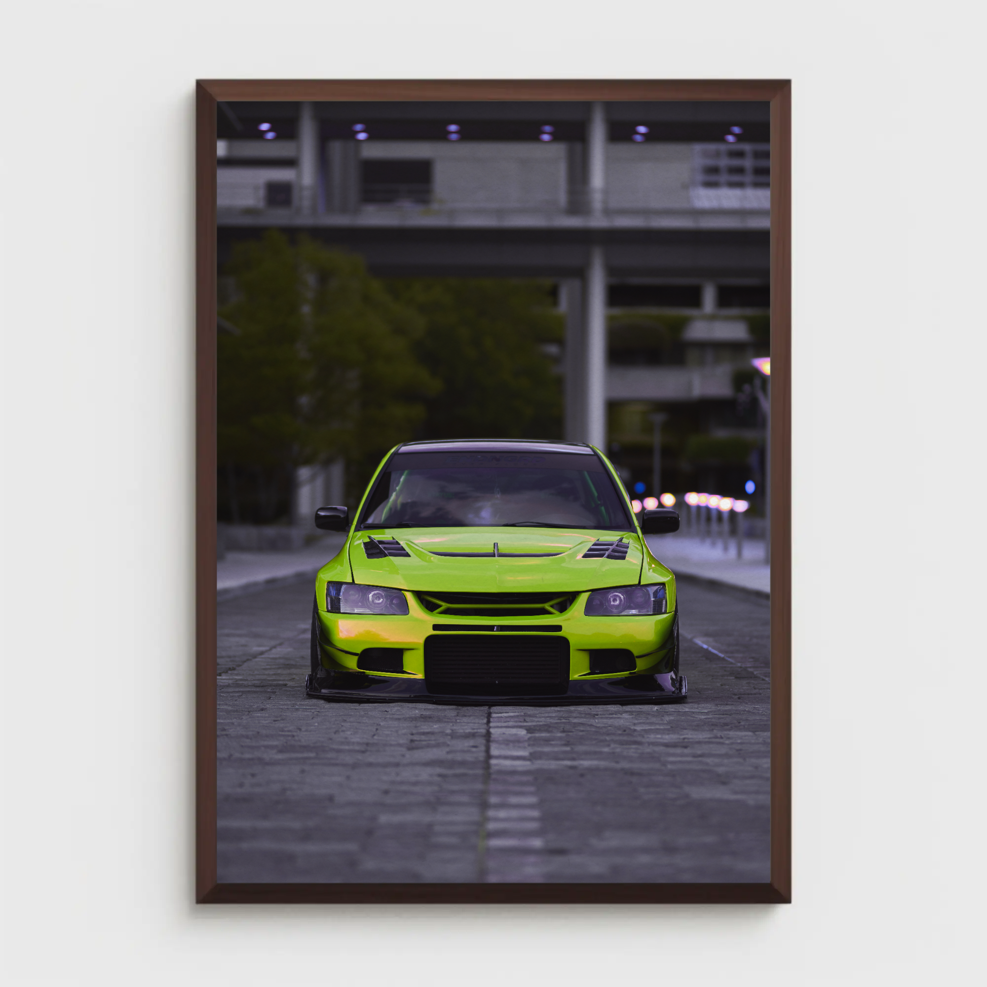 Mitsubishi Evo 9 Automotive Car Poster #013 - Throttle Designs