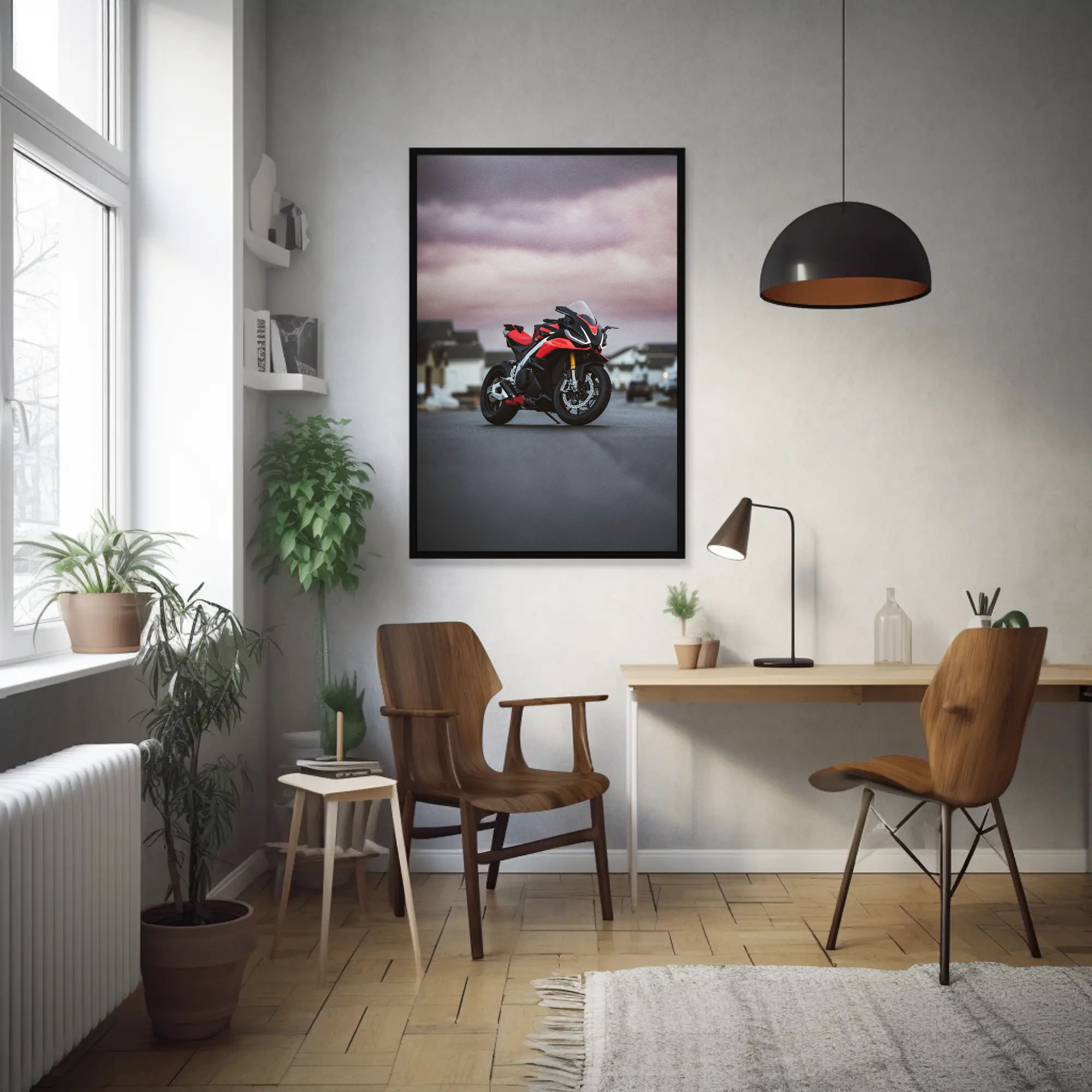 Aprilia RSV4 1100 Factory Motorcycle Poster #032 - Throttle Designs