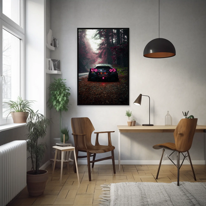 Nissan GTR R35 Widebody Wall Art Poster #018 - Automotive Elegance - Throttle Designs