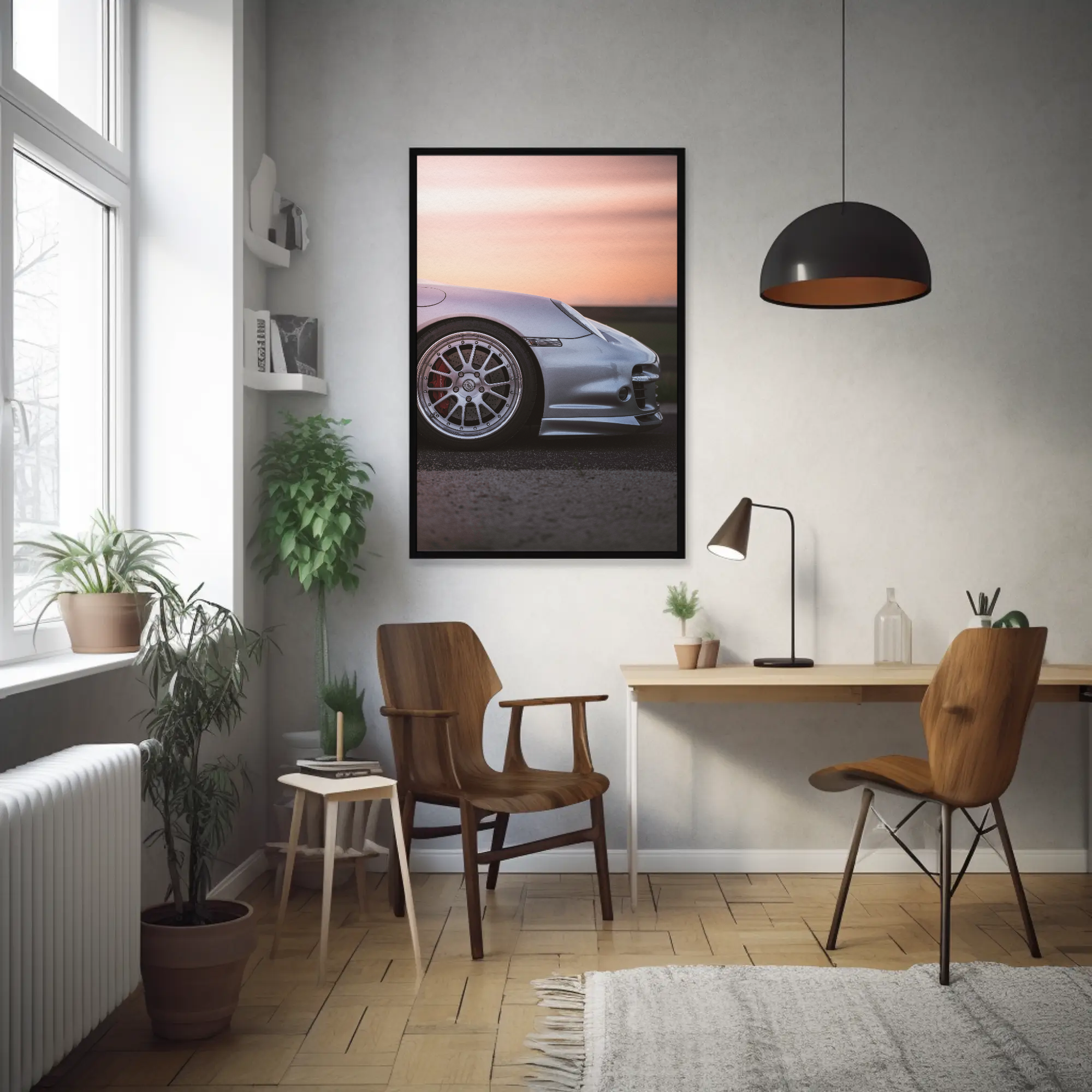 Porsche 911 Turbo Automotive Car Poster #001 - Throttle Designs