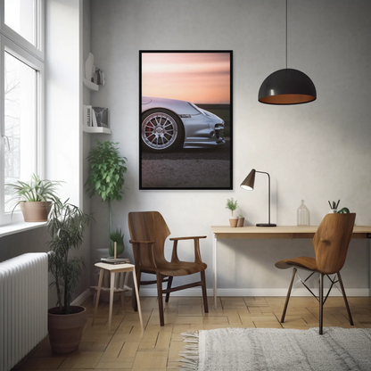 Porsche 911 Turbo Automotive Car Poster #001 - Throttle Designs