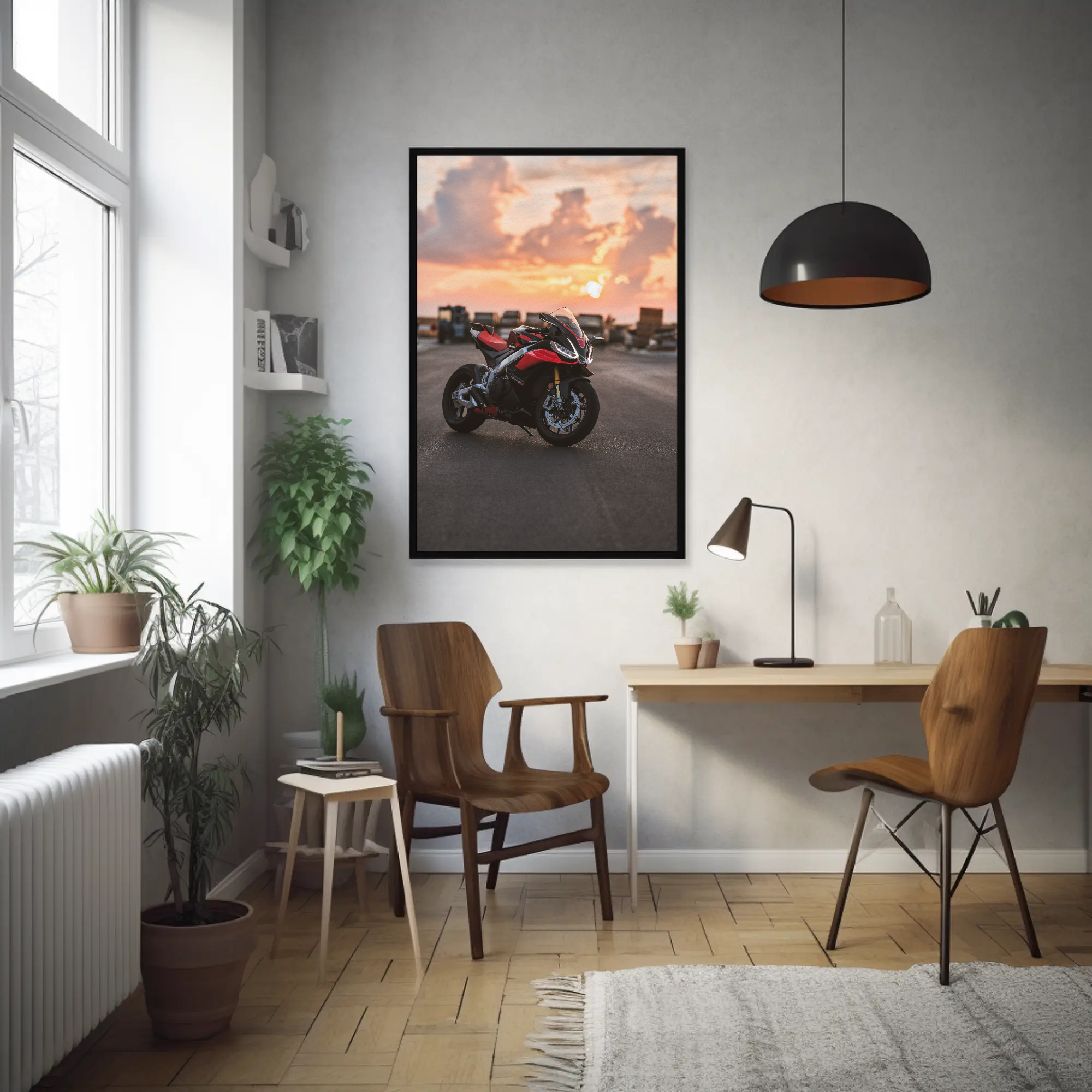 Aprilia RSV4 1100 Factory Motorcycle Poster #003 - Throttle Designs