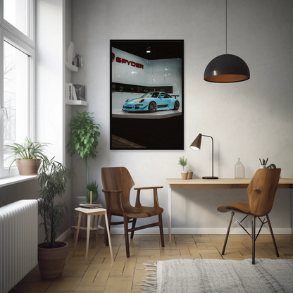 Porsche 911 Carrera 4 Automotive Car Poster #001 - Throttle Designs