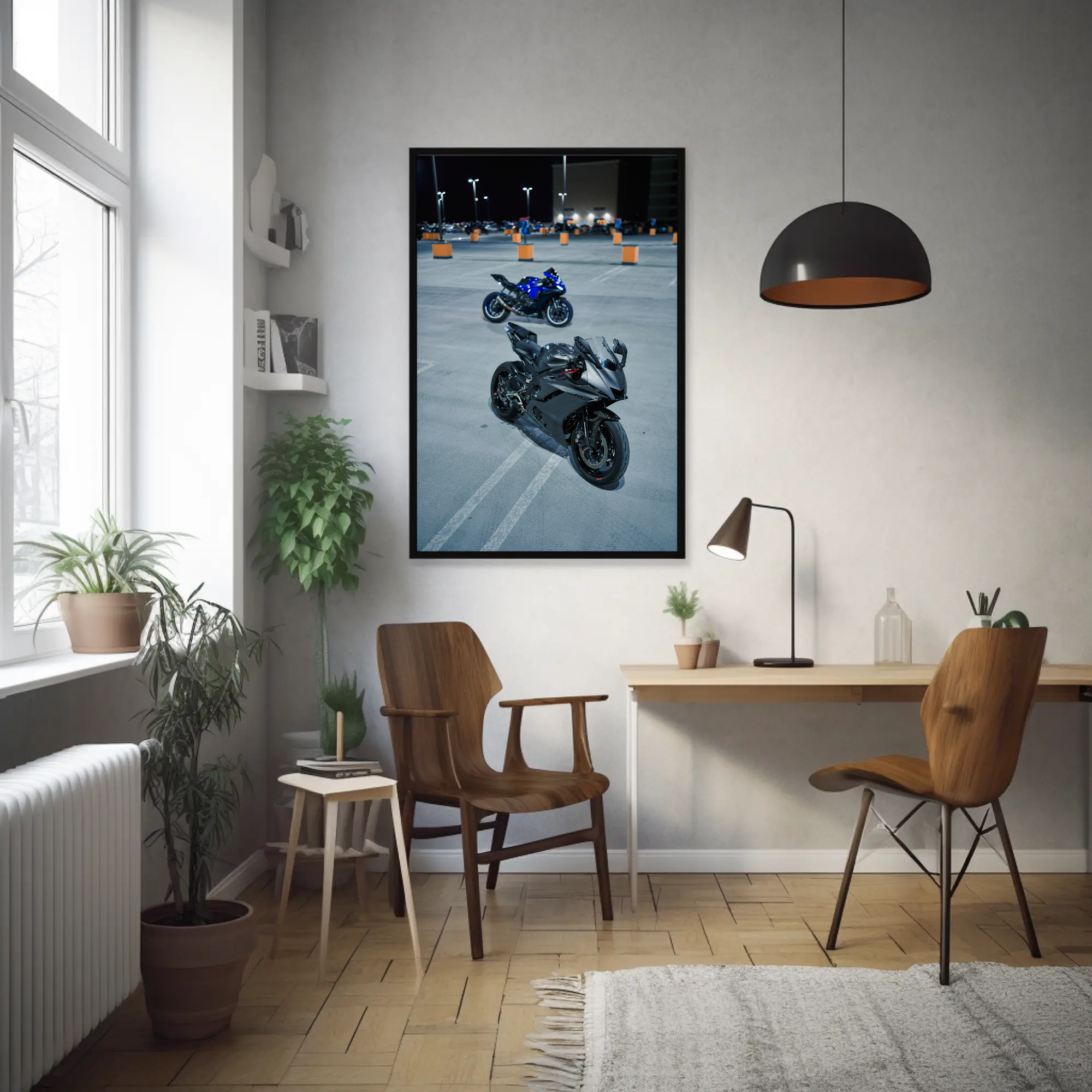 Yamaha R1 and R6 Motorcycle Poster #001 - Throttle Designs