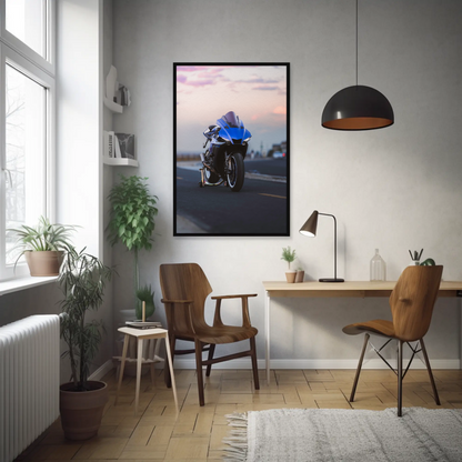 Yamaha R1 Motorcycle Poster #020 - Throttle Designs