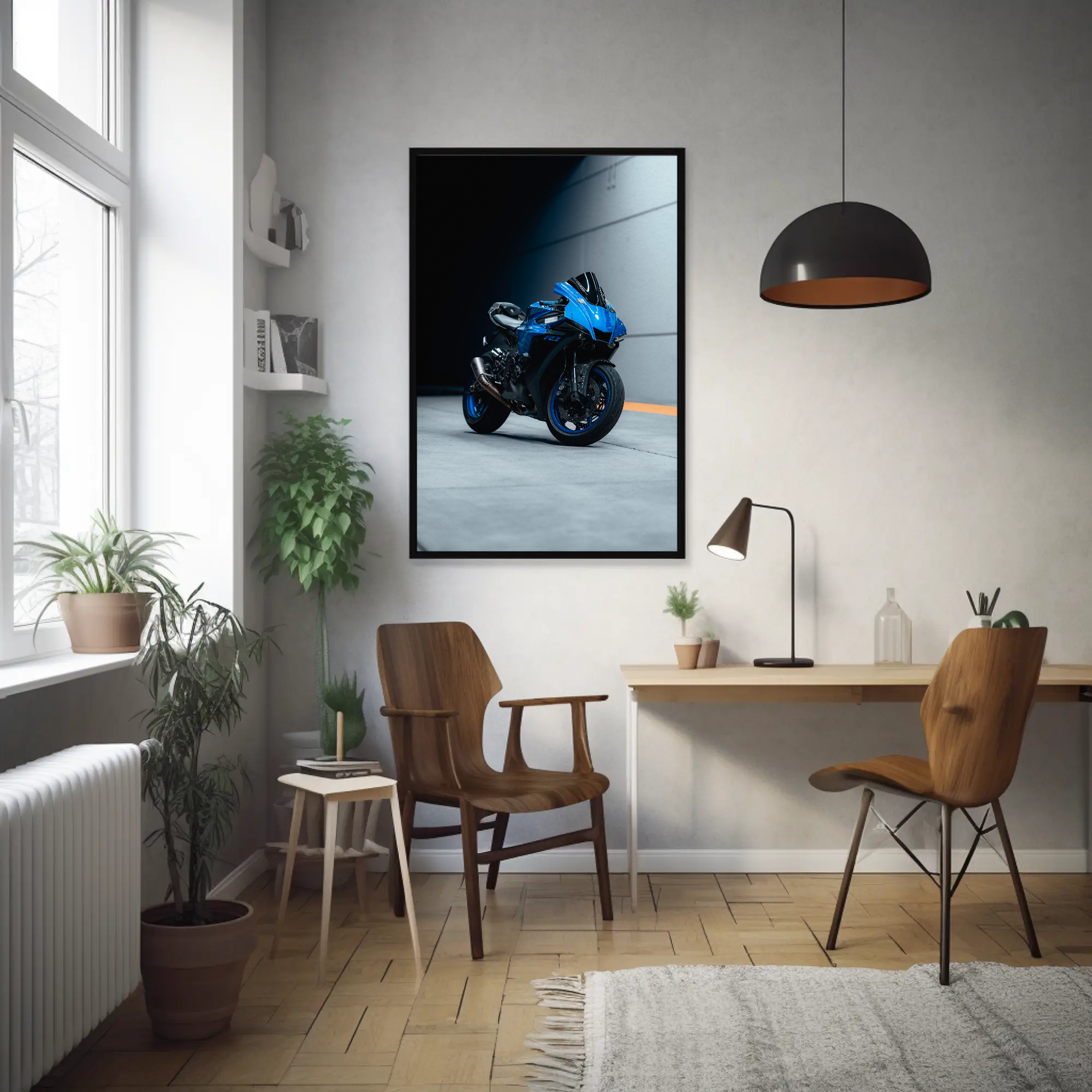 Yamaha R1 Motorcycle Poster #015 - Throttle Designs