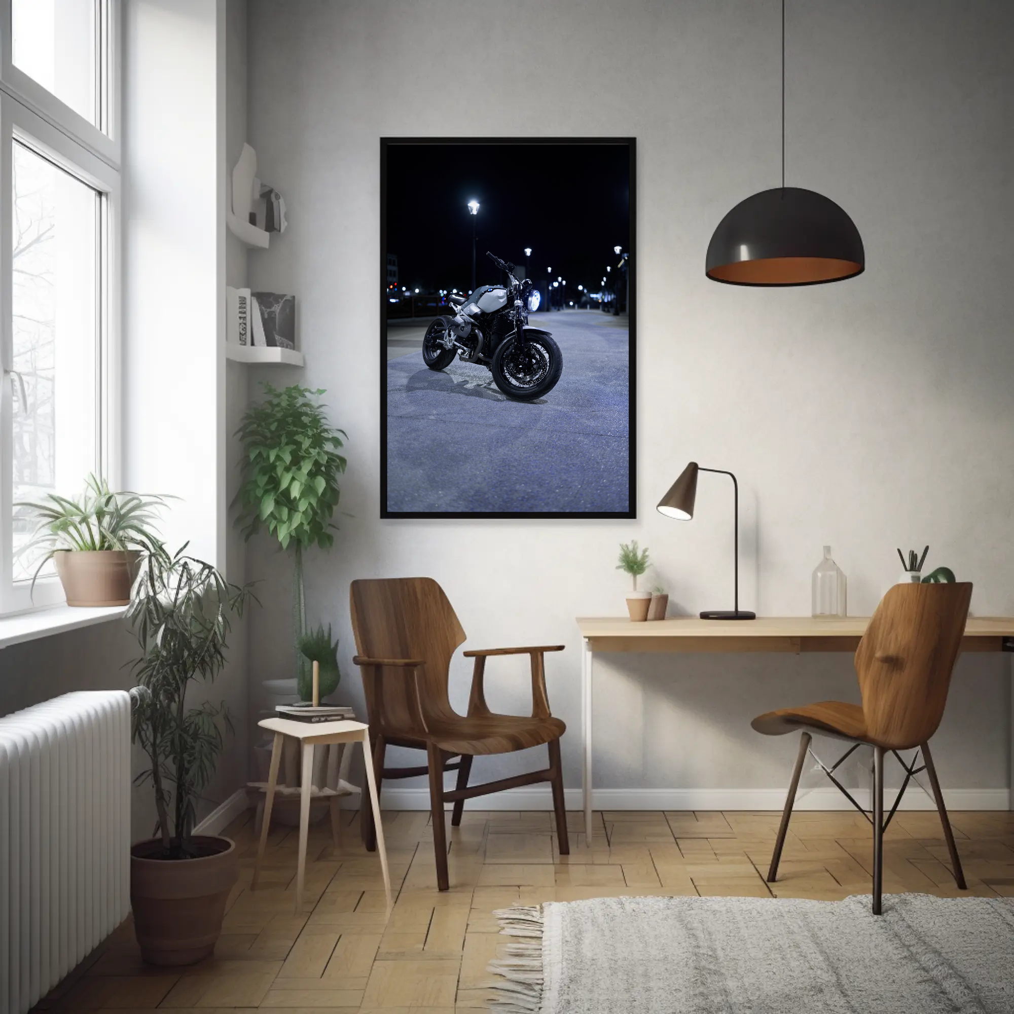 BMW R Nine T Motorcycle Poster #006 - Throttle Designs