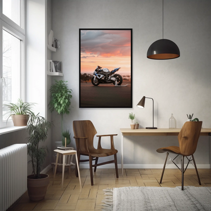 BMW S1000RR HP4 Motorcycle Poster #003 - Throttle Designs