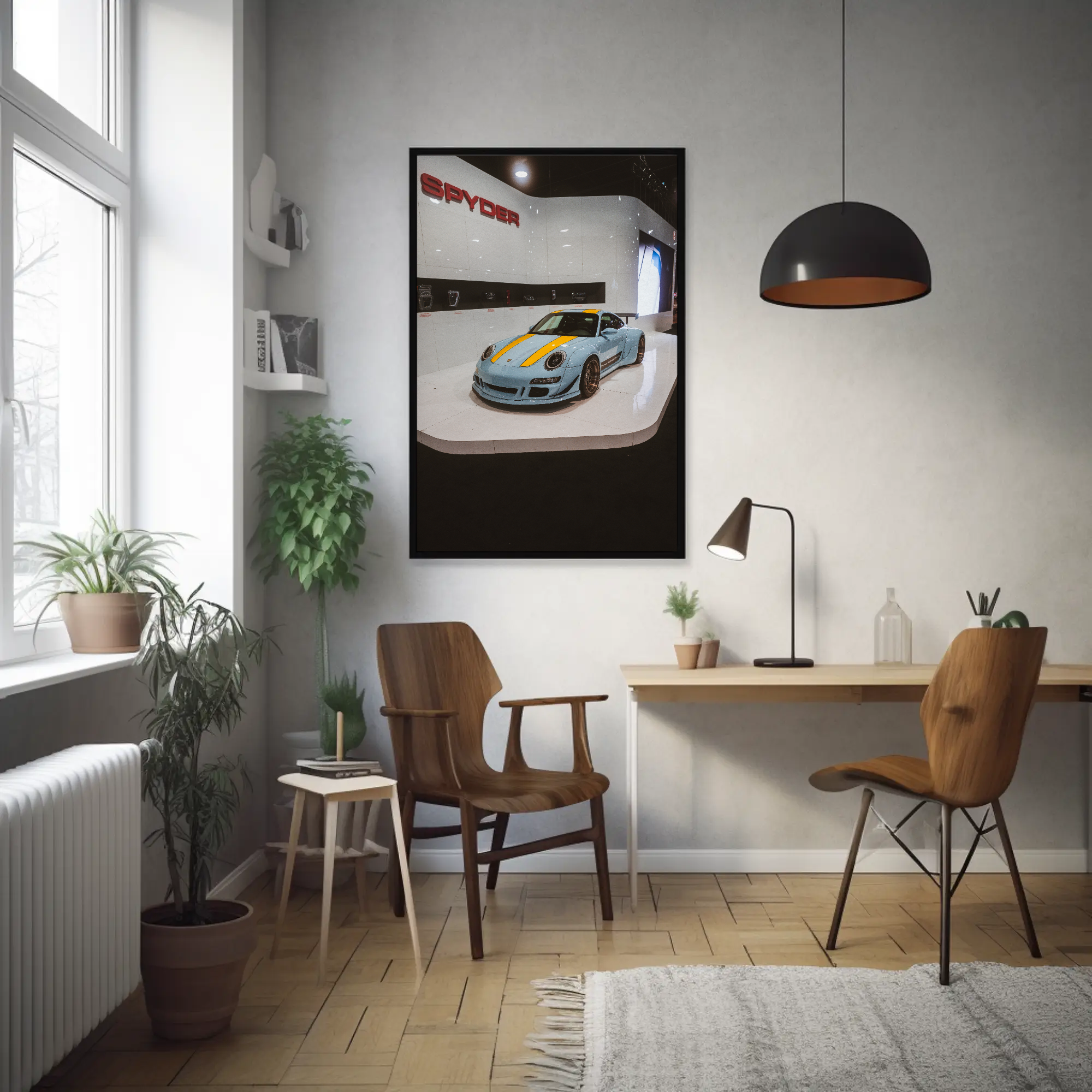 Porsche 911 Carrera 4 Automotive Car Poster #005 - Throttle Designs