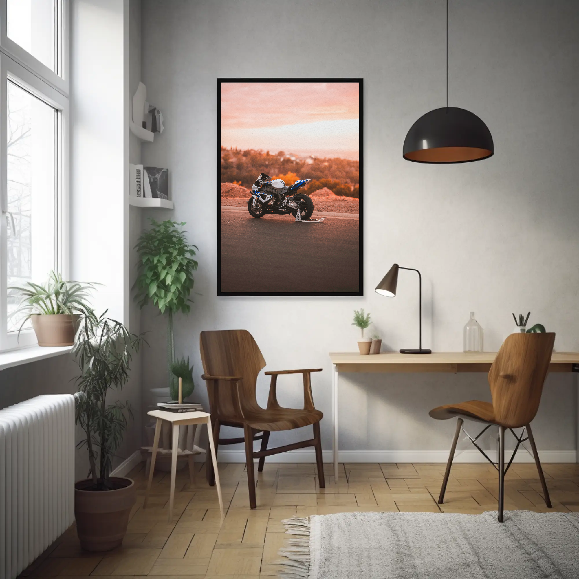 BMW S1000RR HP4 Motorcycle Poster #012 - Throttle Designs