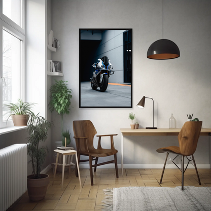 BMW S1000RR HP4 Motorcycle Poster #016 - Throttle Designs