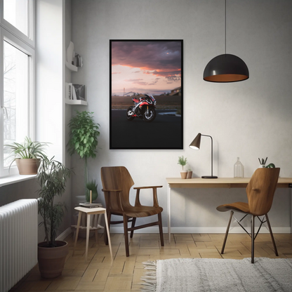 Aprilia RSV4 1100 Factory Motorcycle Poster #030 - Throttle Designs