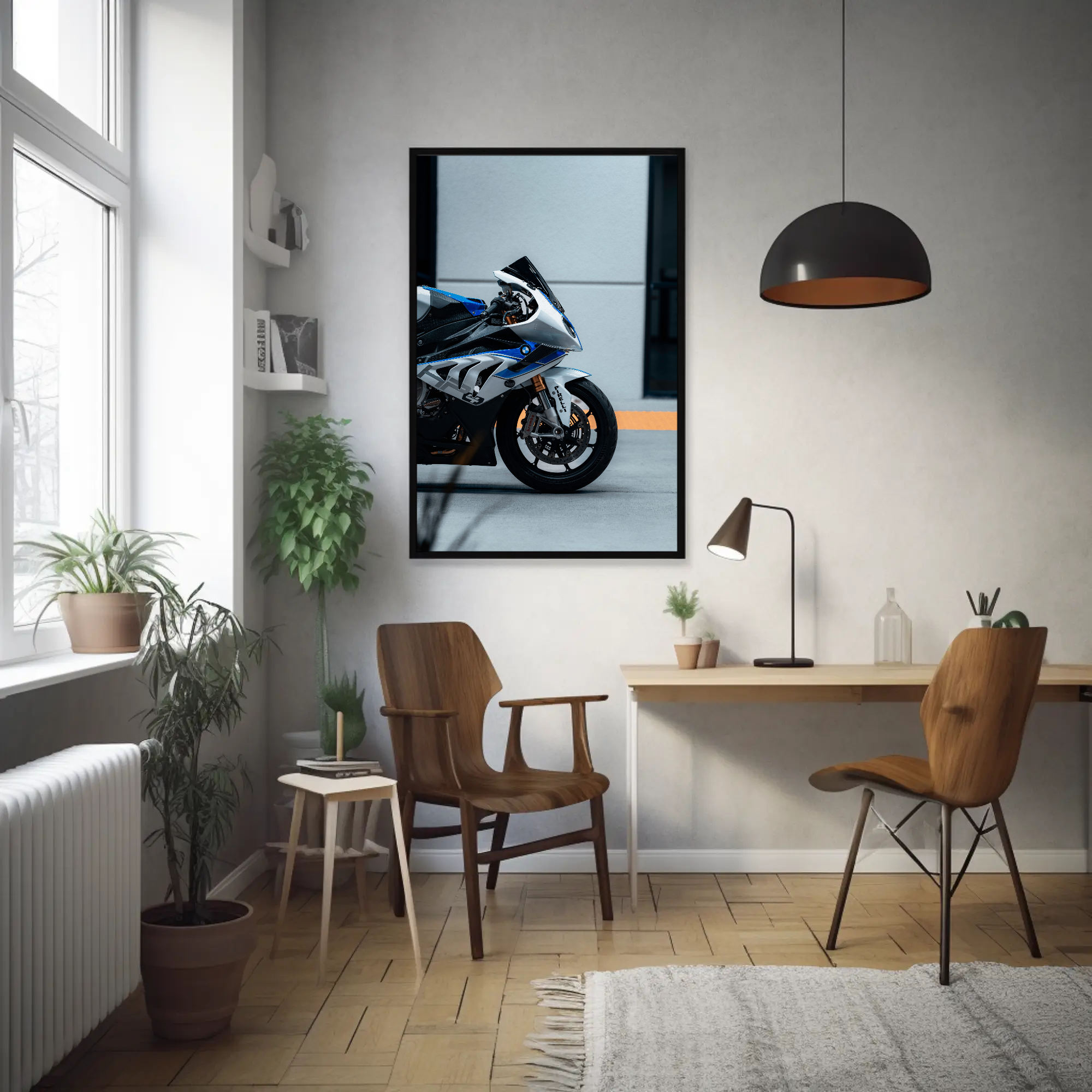 BMW S1000RR HP4 Motorcycle Poster #015 - Throttle Designs