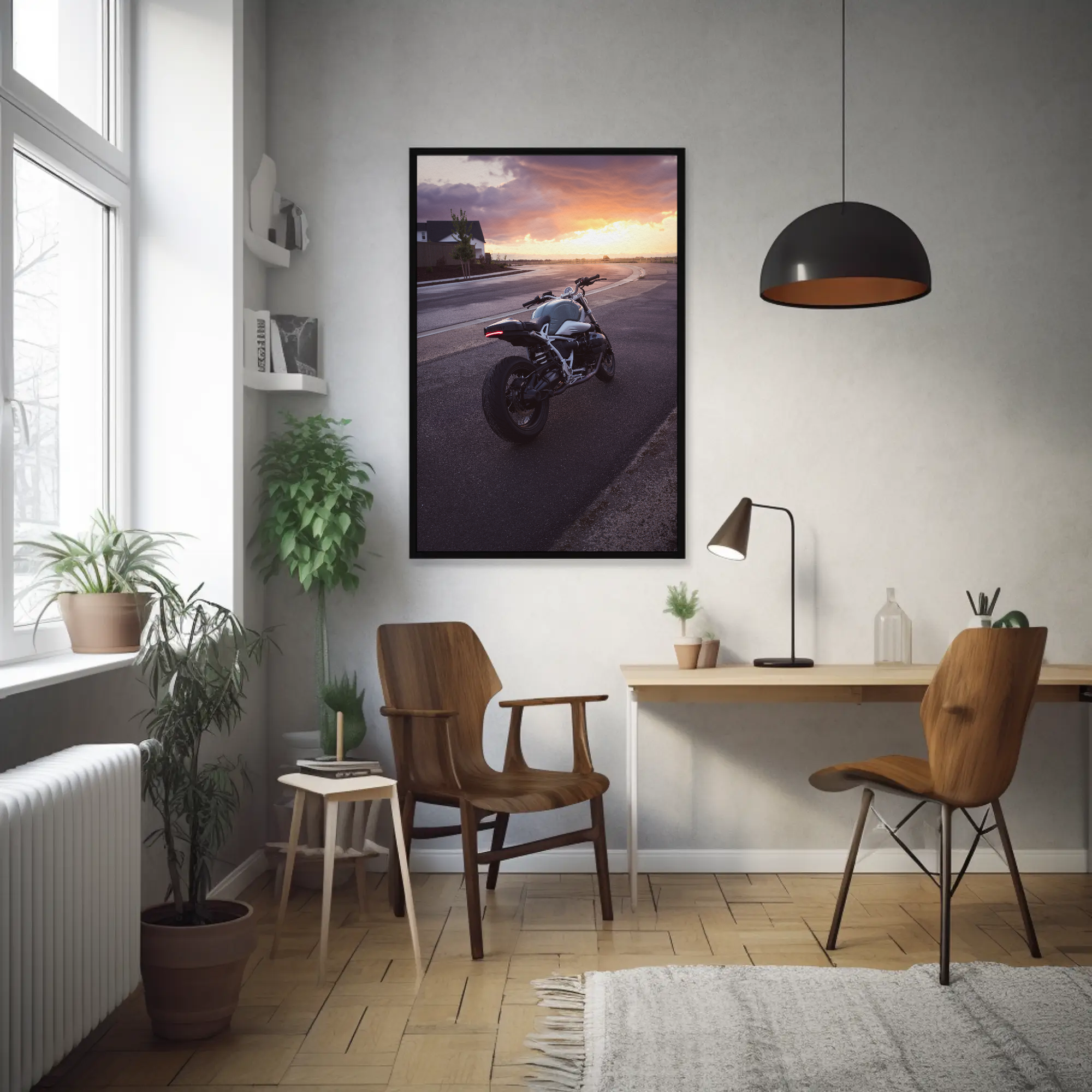 BMW R nine T Motorcycle Poster #003 - Throttle Designs