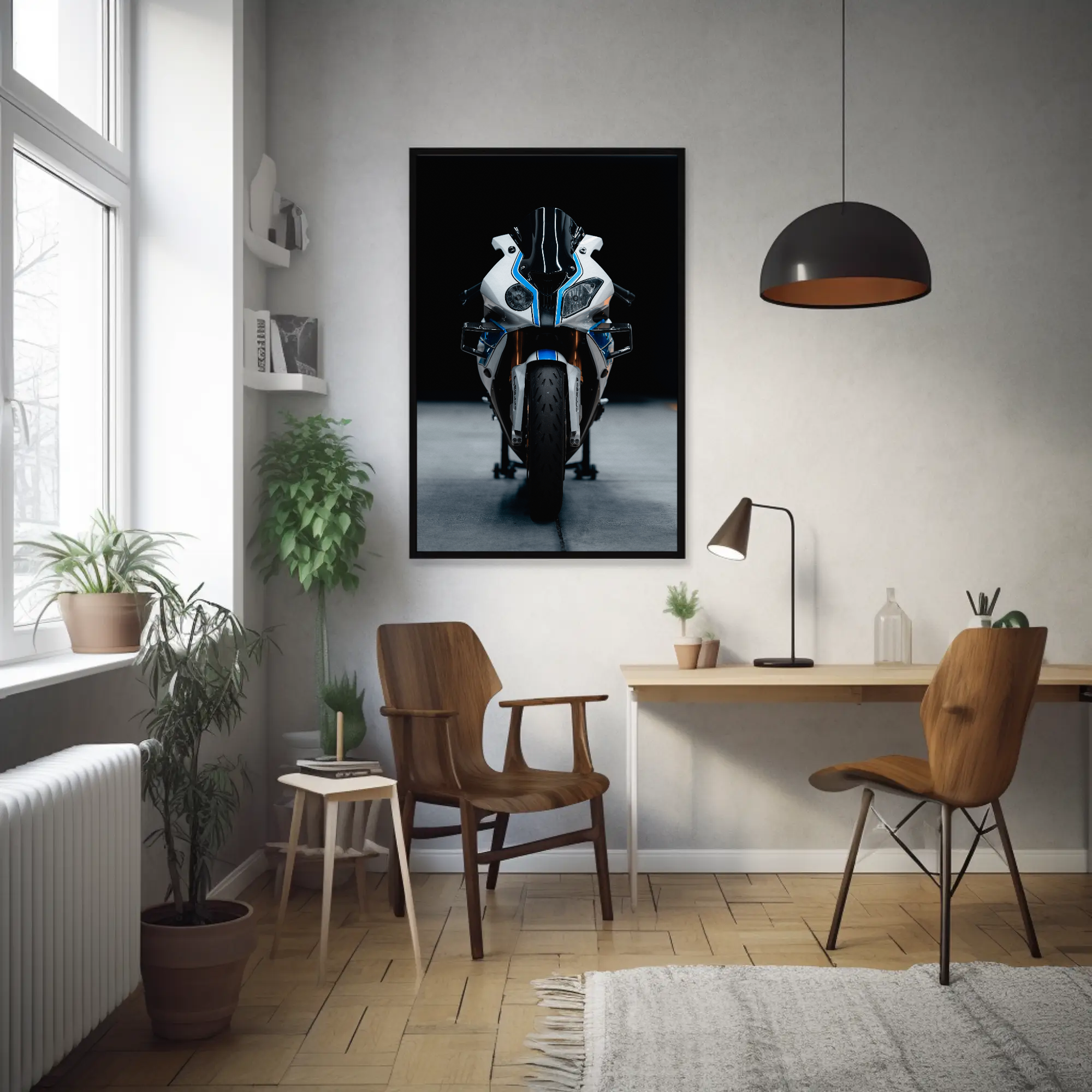 BMW S1000RR HP4 Motorcycle Poster #013 - Throttle Designs