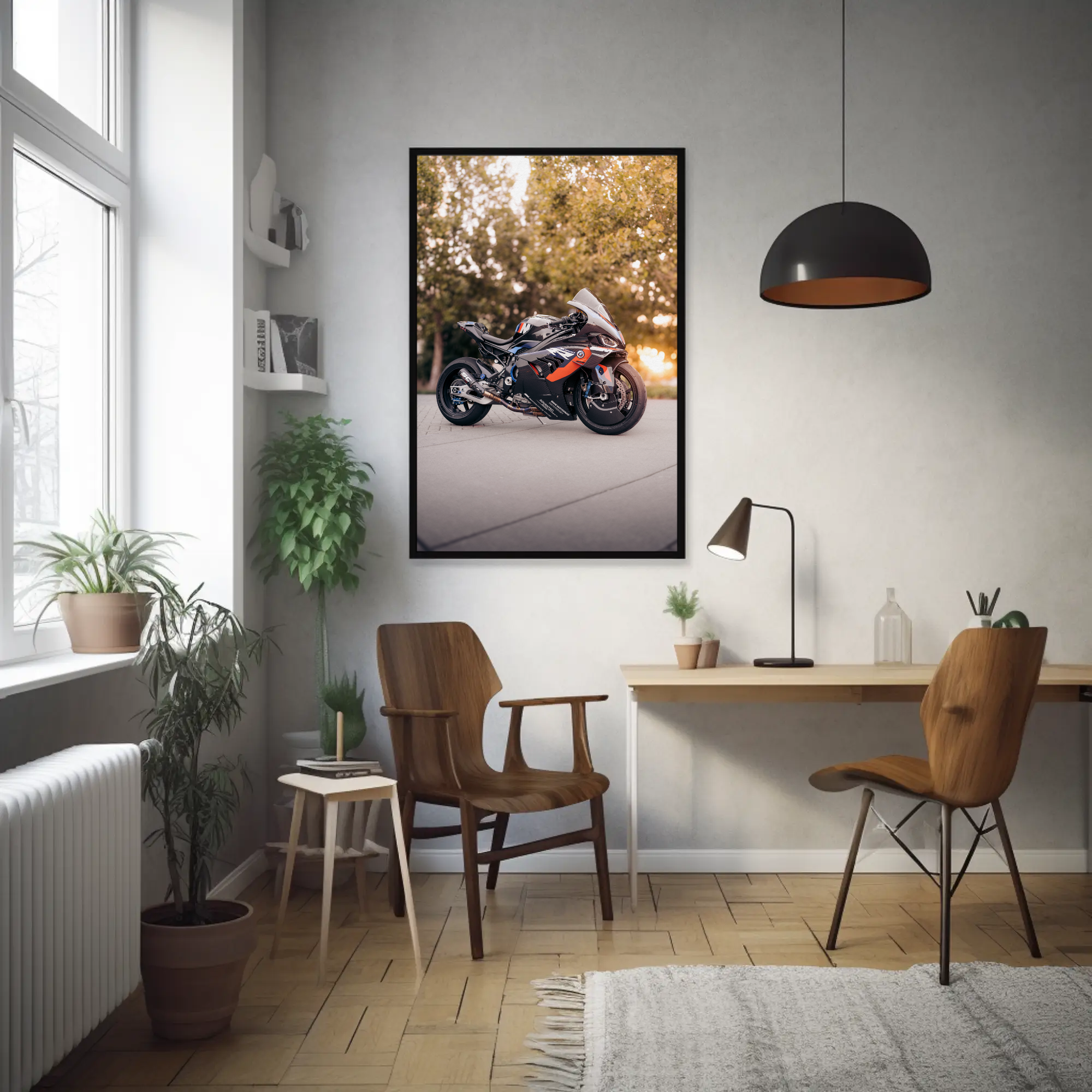 BMW M1000RR Motorcycle Art Print #026 - Perfect for Enthusiast Decor! - Throttle Designs