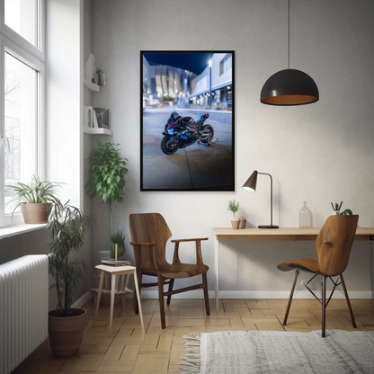 BMW M1000RR Motorcycle Wall Art #028 - Stunning Décor for Enthusiasts - Throttle Designs