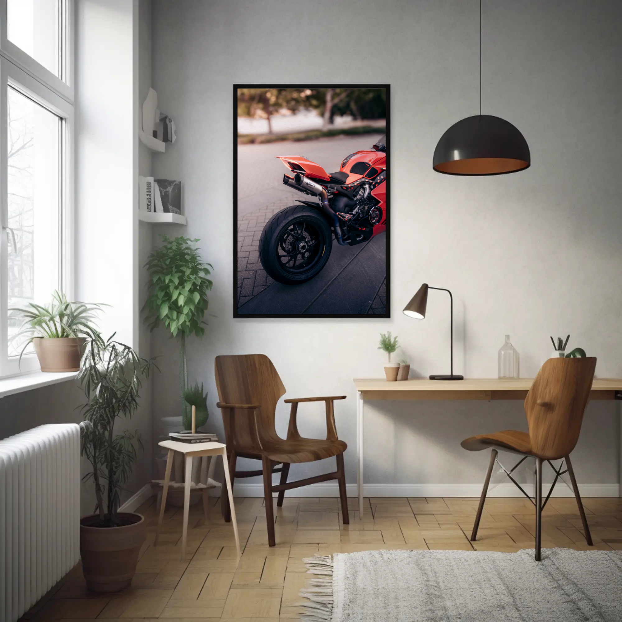 Ducati Panigale V4S Motorcycle Poster #009 - Throttle Designs