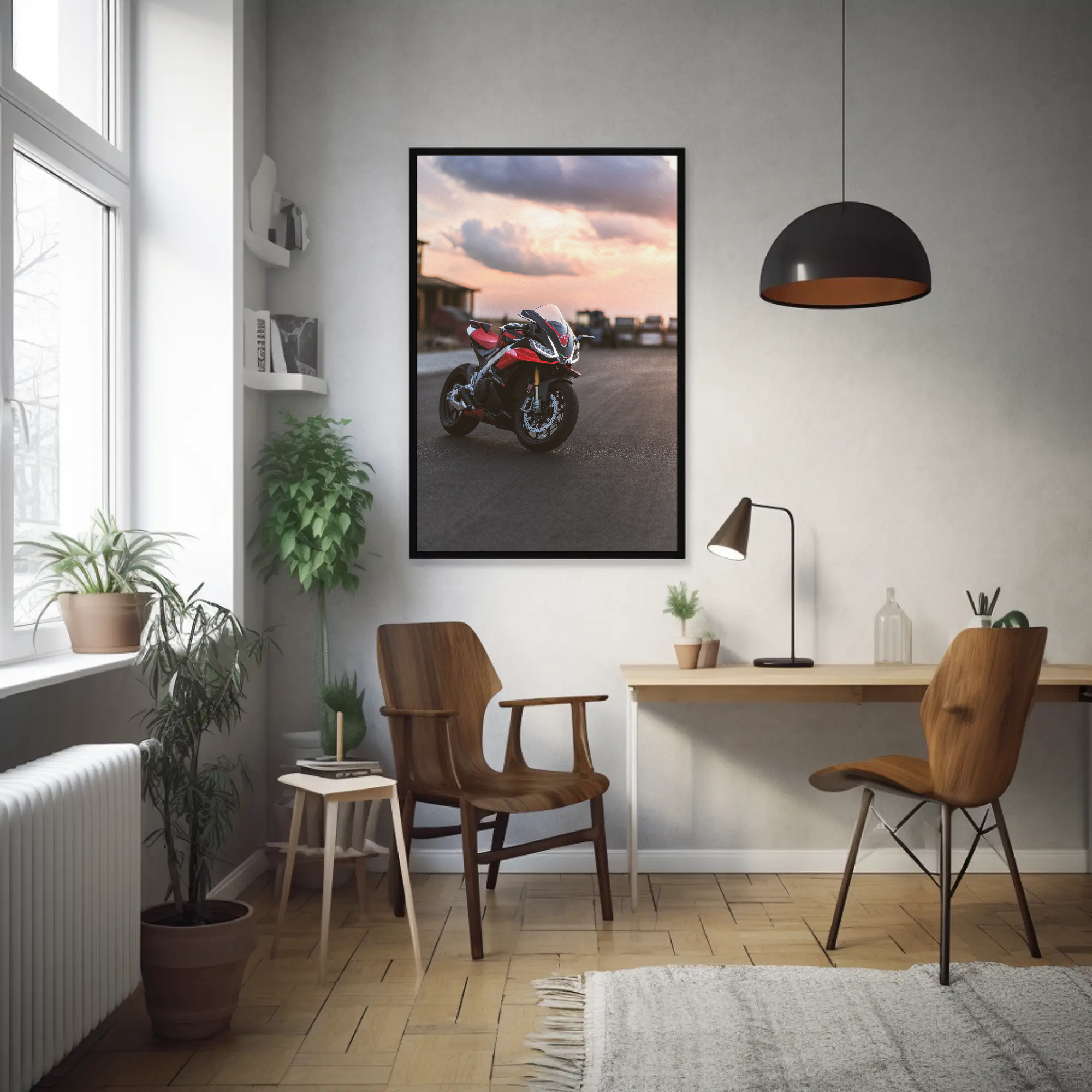 Aprilia RSV4 1100 Factory Motorcycle Poster #001 - Throttle Designs