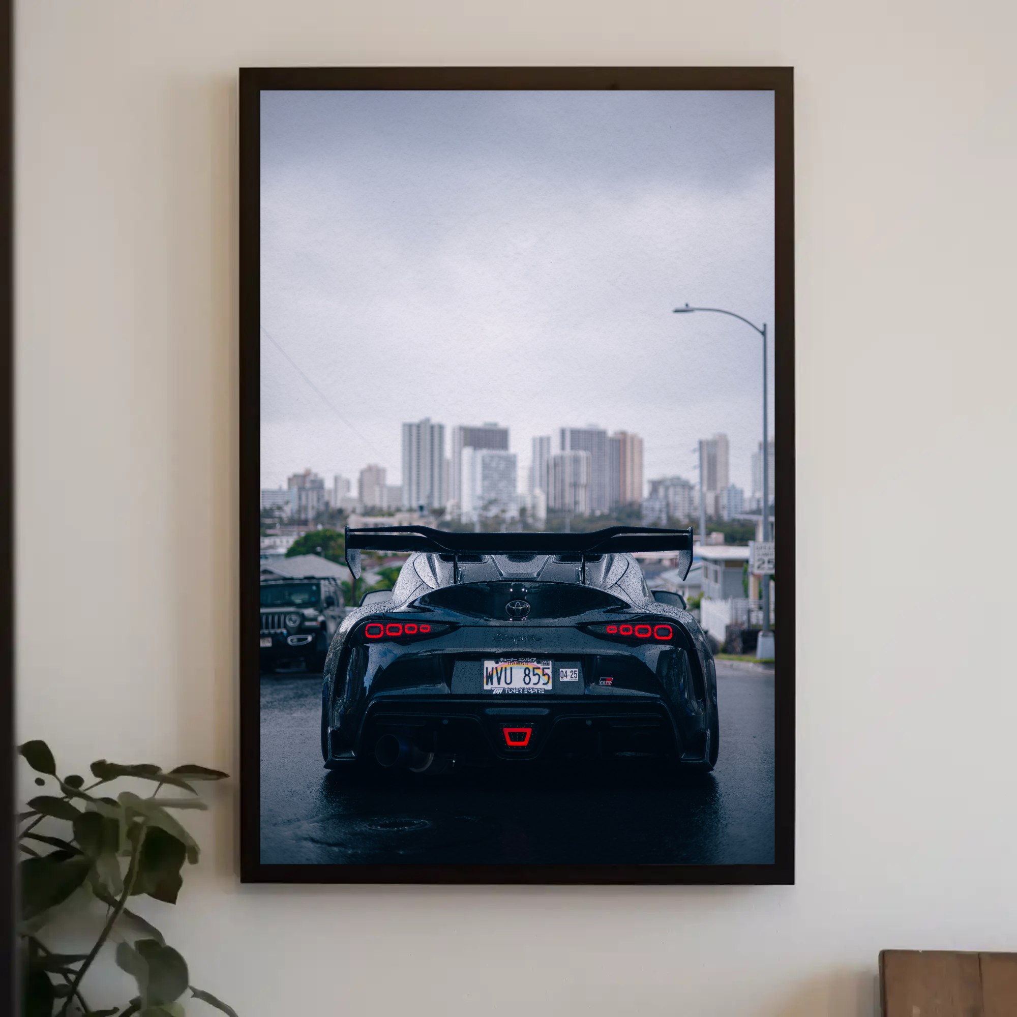 Toyota Supra Mk5 Car Art Print Poster #009 - Premium Wall Decor