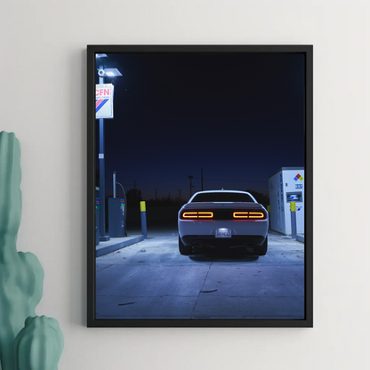 Dodge Challenger Automotive Car Poster #003 - Throttle Designs