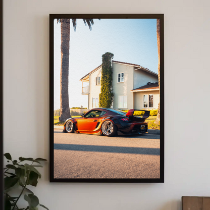 Porsche Cayman Art Print #002 - Premium Wall Decor for Car Lovers