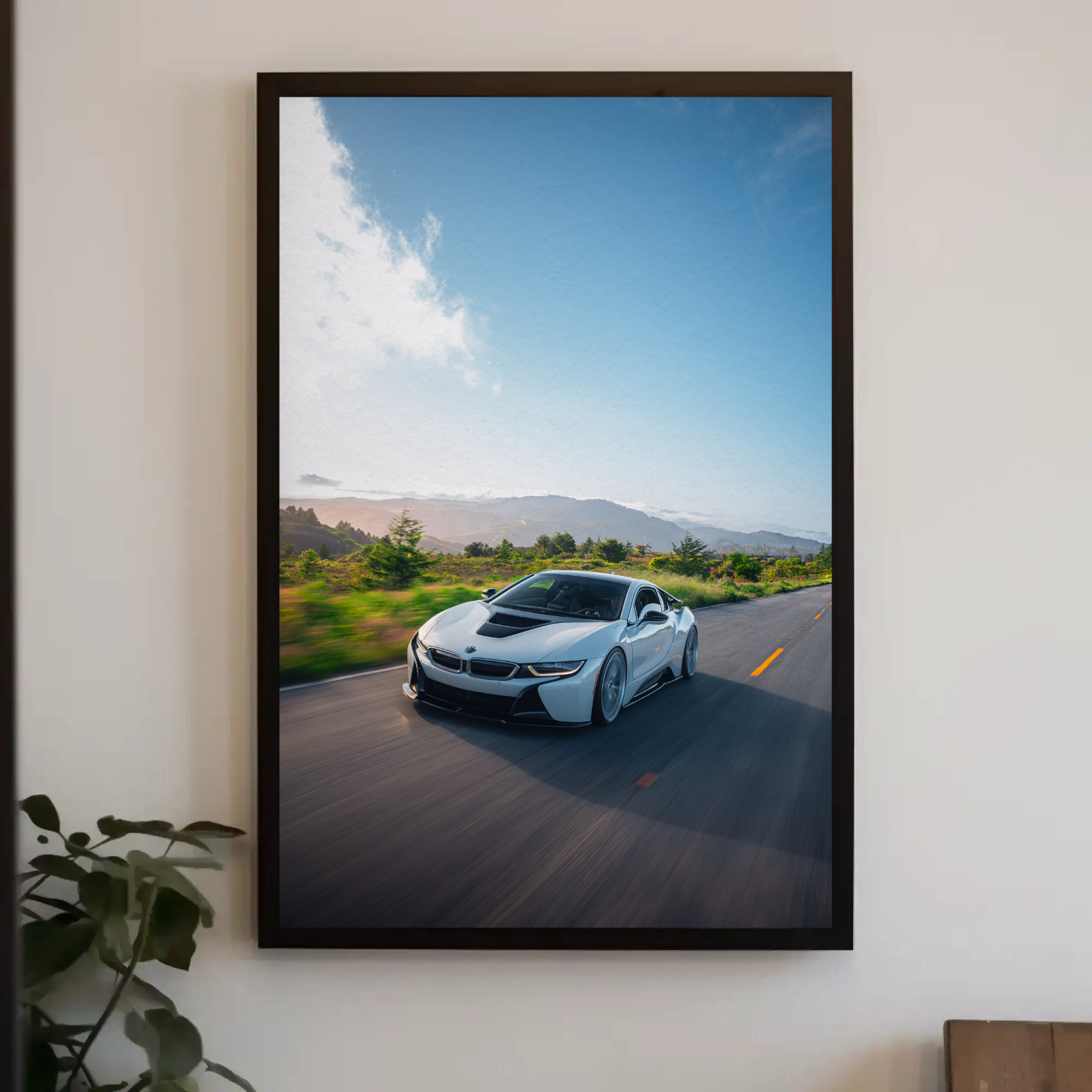 BMW i8 Car Art Print Poster #001 - Stunning Wall Decor for Enthusiasts