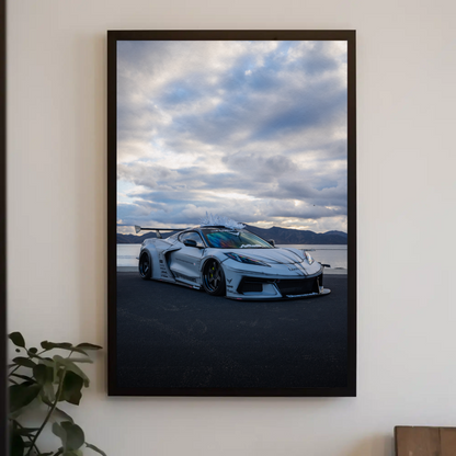 Chevrolet C8 Corvette Wall Art Print #001 - Premium Satin Poster