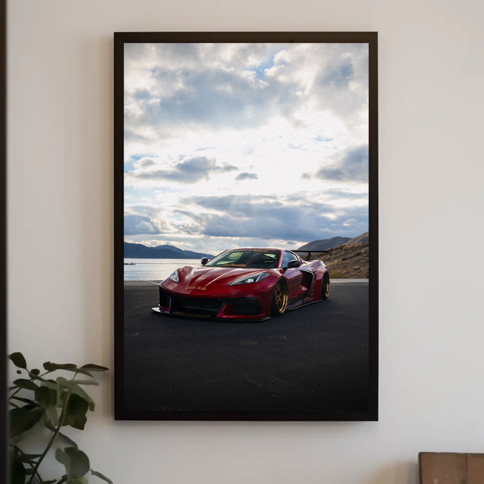 C8 Corvette Wall Art #002 - Premium Satin Automotive Poster for Enthusiasts