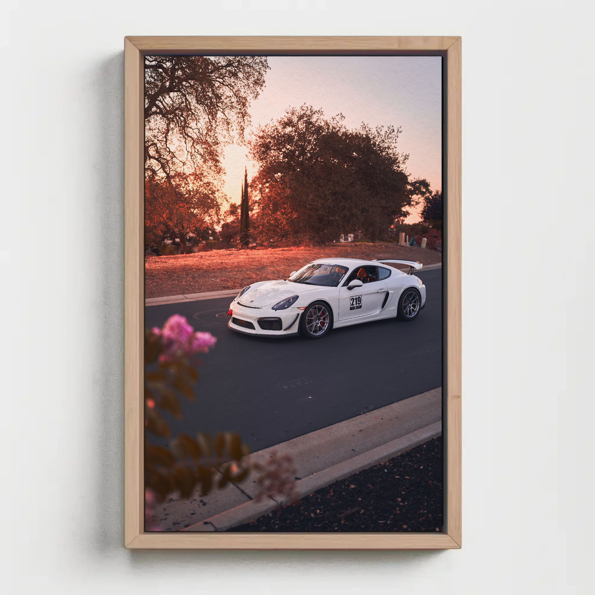 Porsche GT4 Automotive Car Poster #002 - Throttle Designs