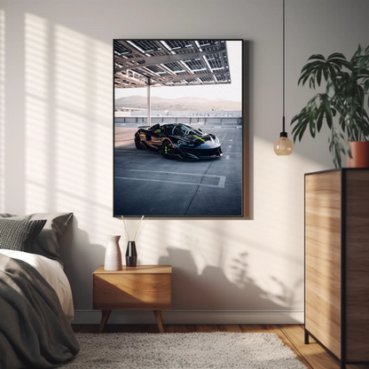 McLaren 600LT Supercar Art Poster #001 - Premium Wall Decor