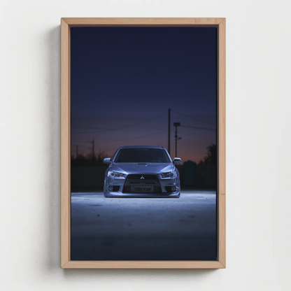 Mitsubishi Evo 10 Automotive Car Poster #009 - Throttle Designs