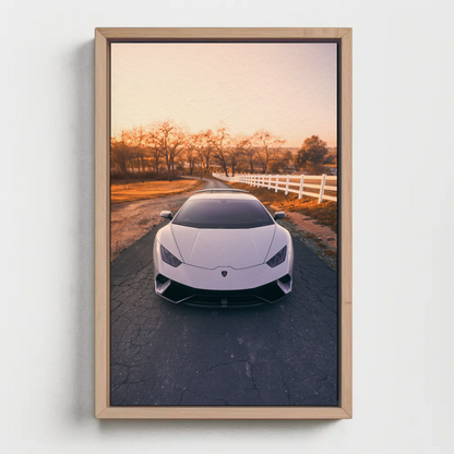 Lamborghini Huracan Automotive Car Poster #002 - Throttle Designs