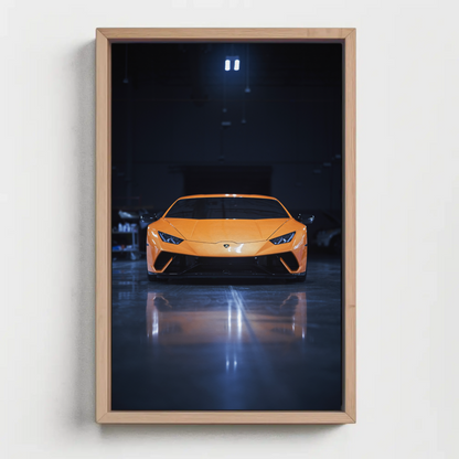 Lamborghini Huracan Automotive Car Poster #001 - Throttle Designs