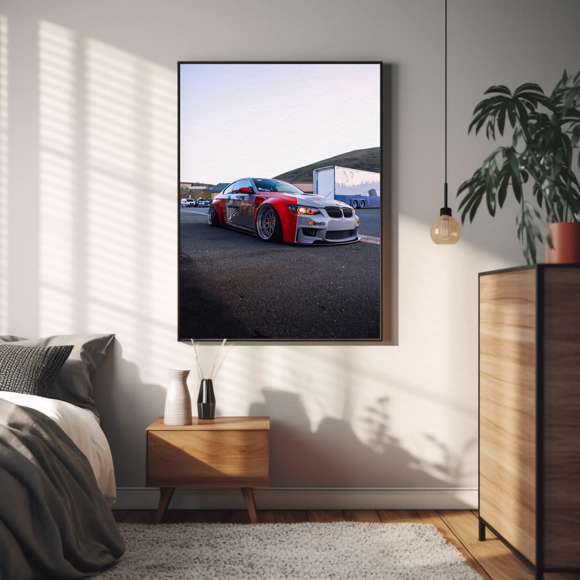 BMW E92 M3 Car Art Print Poster for Auto Enthusiasts #001