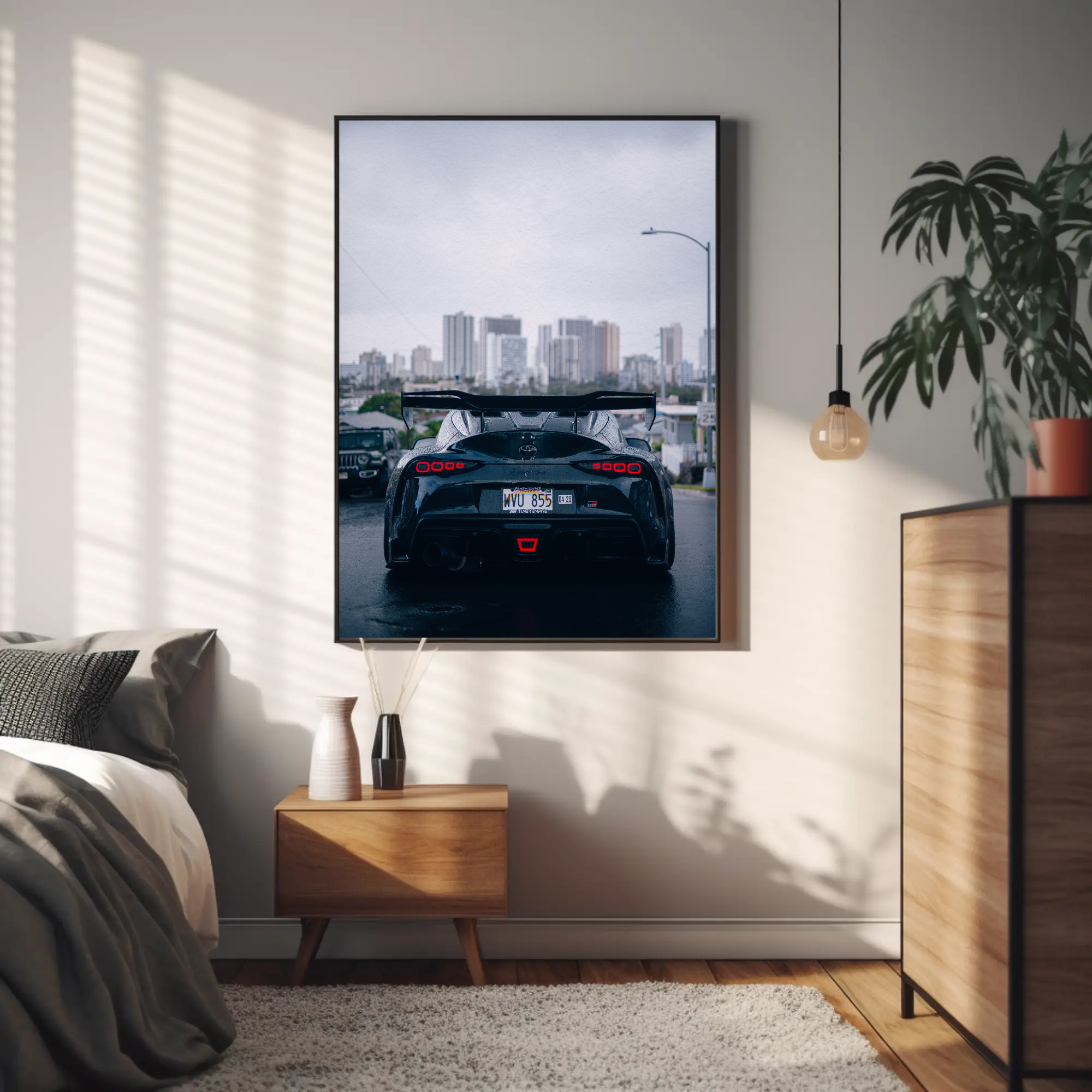 Toyota Supra Mk5 Car Art Print Poster #009 - Premium Wall Decor