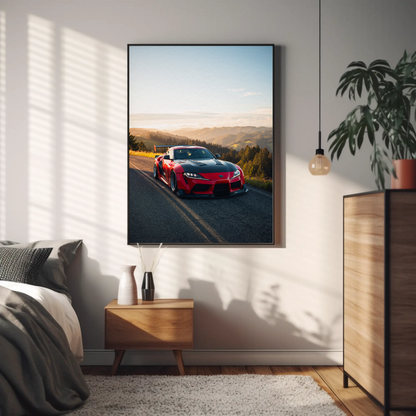 Toyota Supra Mk5 Wall Art Poster #010 - Premium Satin Print