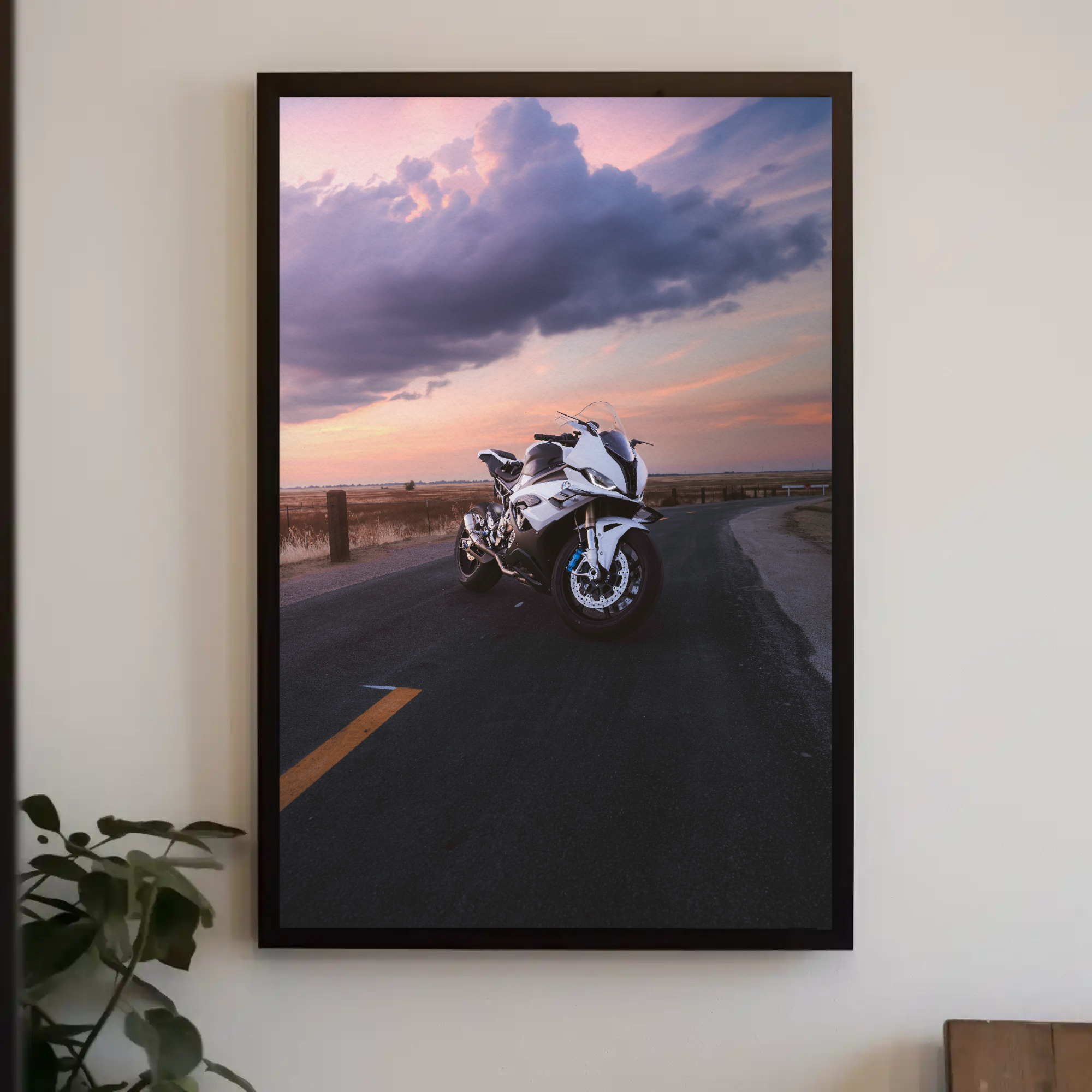 BMW S1000RR Motorcycle Poster #001 - Throttle Designs