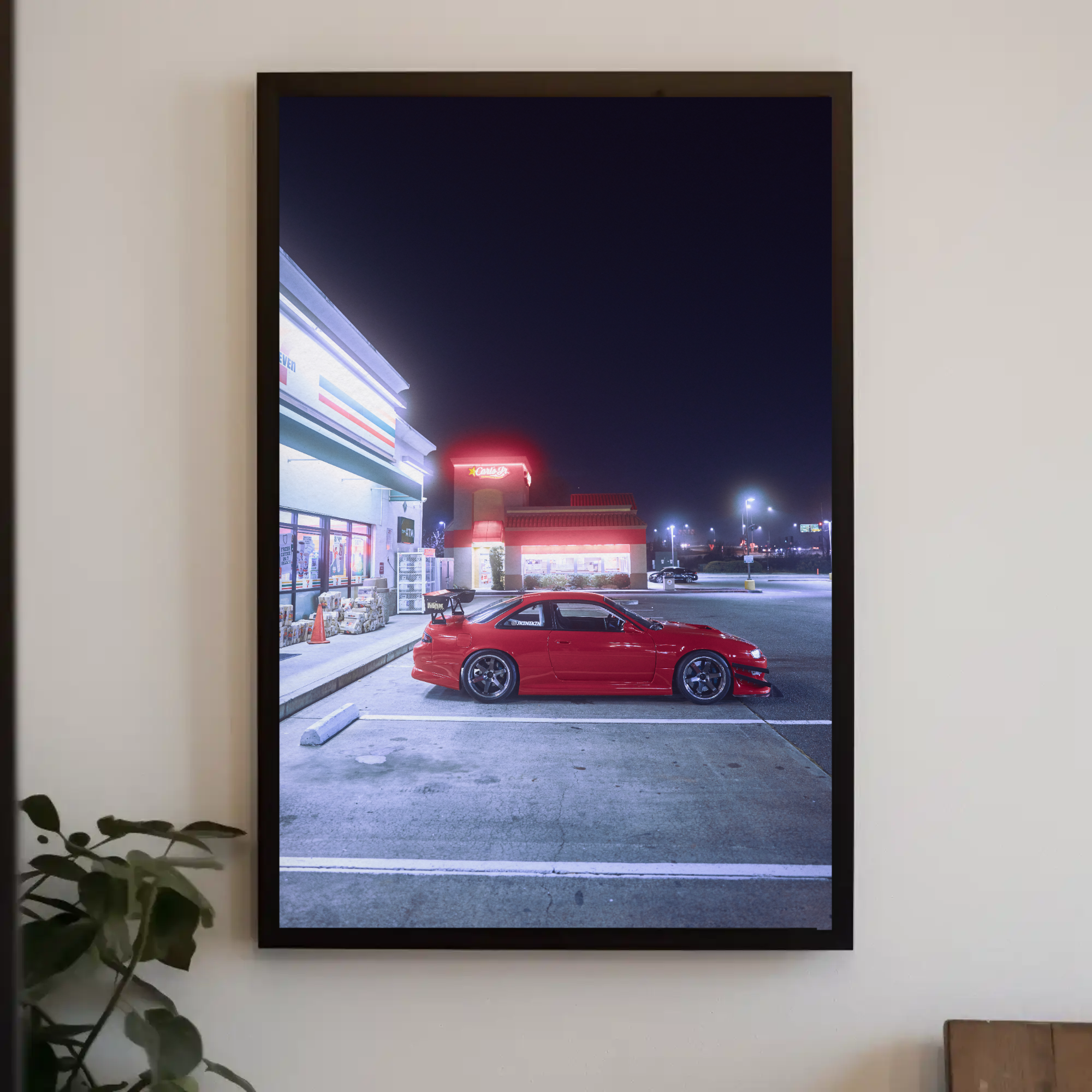 Nissan 240sx S14 Kouki Automotive Car Poster #009 - Throttle Designs