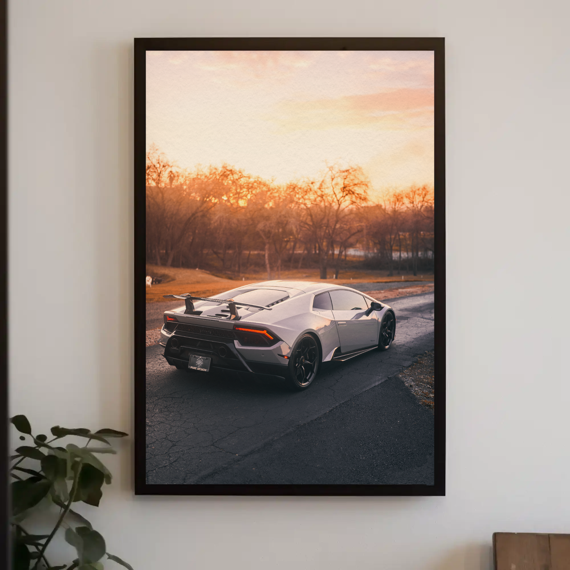 Lamborghini Huracan Automotive Car Poster #011 - Throttle Designs