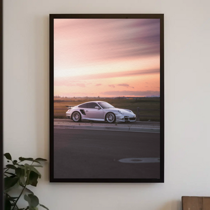 Porsche 911 Turbo Automotive Car Poster #005 - Throttle Designs