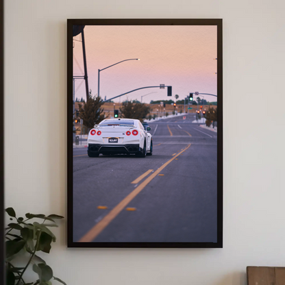 Nissan GTR R35 Automotive Car Poster #003 - Throttle Designs