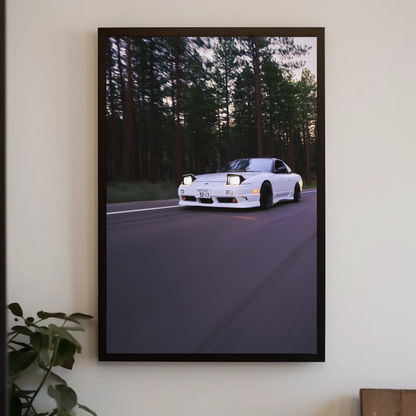 Nissan 240sx S13 Type-X Automotive Car Poster #004 - Throttle Designs