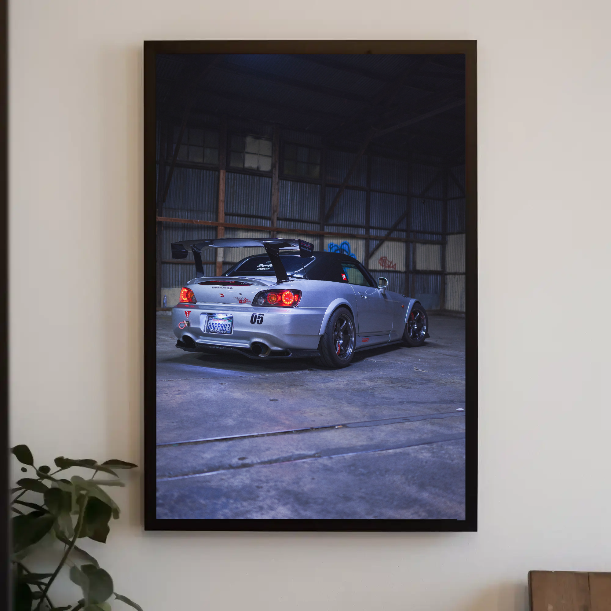 Honda S2000 Automotive Car Poster #003 - Throttle Designs